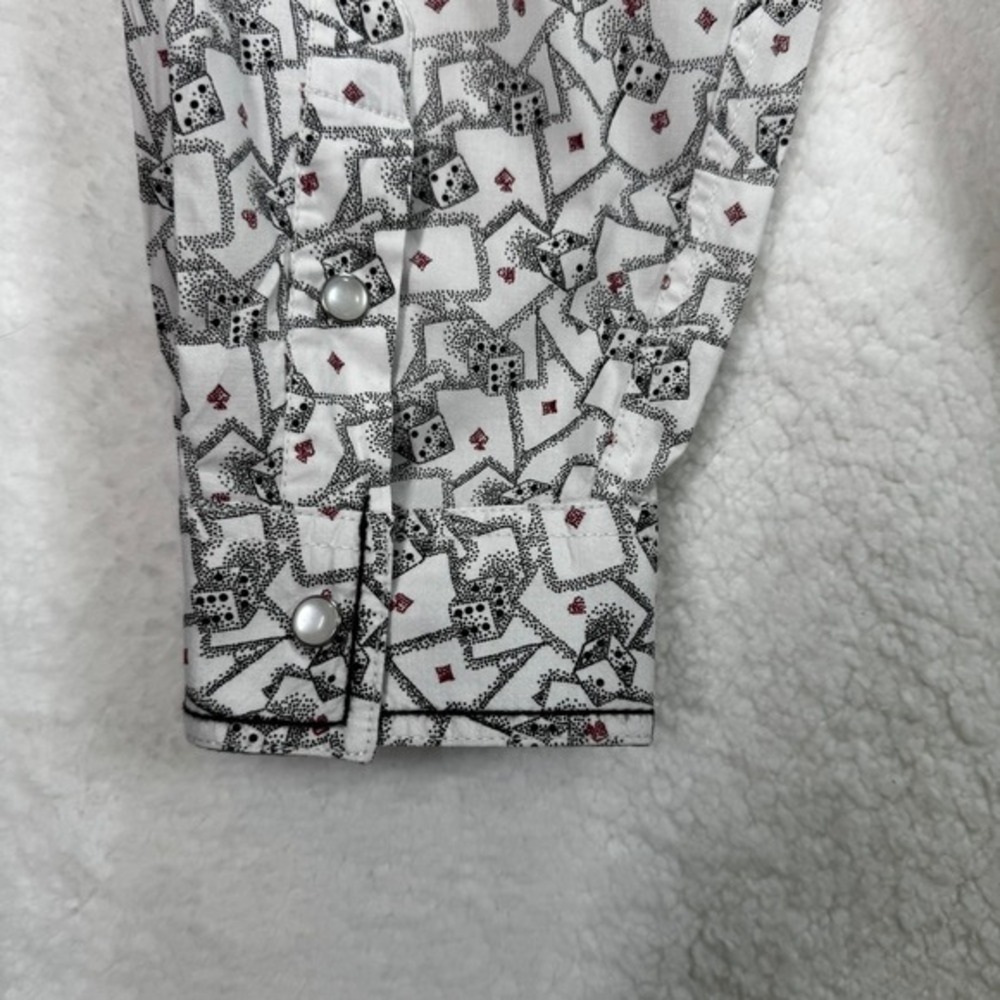 Panhandle Rough Stock Mens XXL Pearl Snap Western Shirt Cards Dice Print - Picture 12 of 13